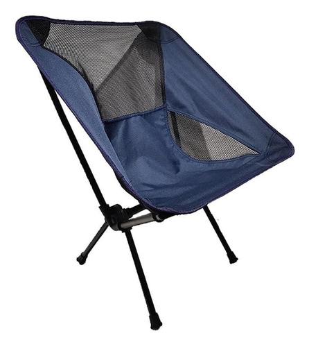 Silla De Camping Plegable Portatil De Playa Con Bolso Azul