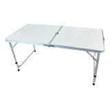 Mesa De Camping Plegable Playa 120x60 Extendida 2 Alturas