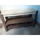 Mueble De Madera Reciclada De Pallets - Ideal Mesa De Tv