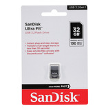 4 Mini Pen Drive Sandisk Cruzer Fit 32gb 2.0/3.0 Origlacrado