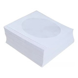 500 Envelope De Papel Branco Para Cd / Dvd Com Visor