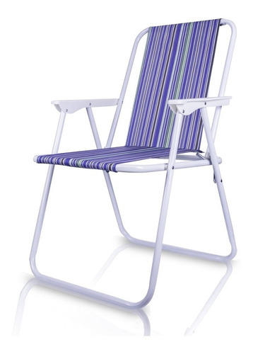 Cadeira De Praia Alta Piscina Verão Sol Alumínio Resistente 