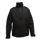 Campera Softshell Neoprene Gendarmeria Nacional Negro Verde