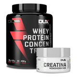 Whey Protein Concentrado 450g + Creatina Monohidratada 100g Sabor Coco