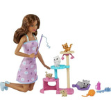 Barbie Set Gatitos - Kitty Condo Playset - Original Mattel