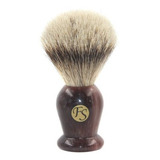 Fs Silvertip Badger Bristle Brush Faux Agate Handle, Nudo De