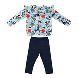 Conjunto Infantil Kids Feminino Blusa Estampada