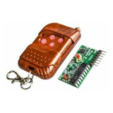 Kit Módulo Rf 4ch Con Control Remoto 433mhz Marron