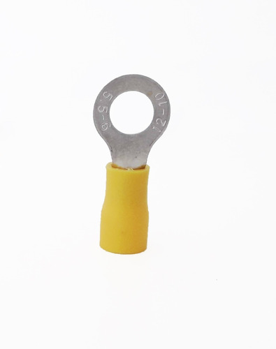 Terminal Anillo Ojo Argolla Amarillo 10.5mm (12-10awg) 50u