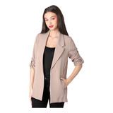 Saco Formal Blazer Mujer Beige Stfashion 79304635