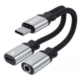 Adaptador Usb Tipo C P/ Usb Tipo C + Fone P2 Hs-229 Hrebos