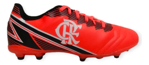 Chuteira Futebol Campo Oxn Flamengo Licenciada Original Leve