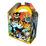 King Cuphead Mugman Devil Set 60 Dulceros Cajitas Bolo Feliz