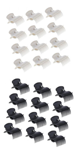 24pcs Mujeres Hot Roller Hair Clips Rizador Steamer Clip Set