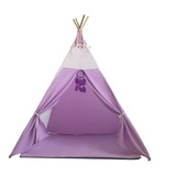 Tipi Teepee Con Tapete Atrapasueños Lila 2 A 3 Niñ@s