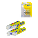 4 Pilas Recargables Aaa Baterías 1200mah Pkcell® Original