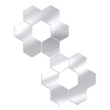 Adhesivos De Pared Con Forma De Espejo Hexagonal Para Habita