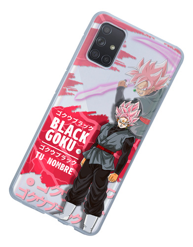 Funda Para Galaxy Dragon Ball Super Goku Black Con Tu Nombre