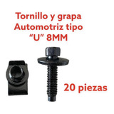 Tornillo Y Grapa Automotriz  Tipo U8 Mm 