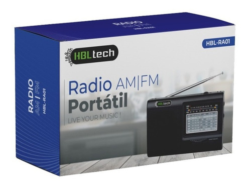 Radio Portatil Am/fm Hbl-ra01