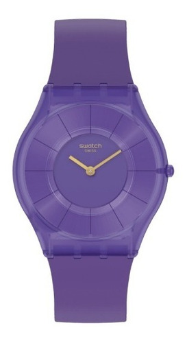 Reloj Swatch Mujer Ss08v103 Skin Purple Time Agente Oficial