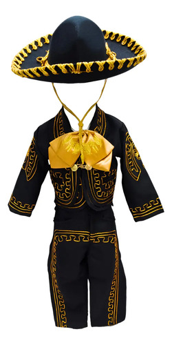 Disfraz De Mariachi, Traje De Charro Para Niños, Elaborado Artesanal De Buena Calidad, Varias Tallas