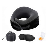 Almohada Cojin Cuello Para Viaje Noobe Cervical + Accesorios