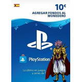 Tarjeta/card Psn 10 Euros (españa) Playstation Store Ps4/ps5