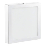 Foco Led Panel Plafon Sobrepuesto Cuadrado 18w Luz Fria