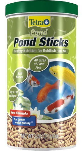 Alimento Tetra Pond Sticks 100 Gr Alimento Peces Agua Fría