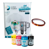 Kit 4 Tintas Sublimación 125 Ml. + Papel + Cinta Colormake