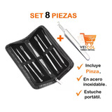 Extractor Puntos Negros Espinillas Acné Kit X 8 Un