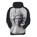 Blusa Moletom Unissex Deusa Grega Medusa Mitologia Cobra 2