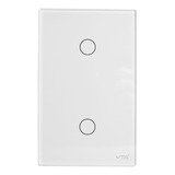 Interruptor Touch Doble Link Iot Vta+ Smart Home Color Blanco