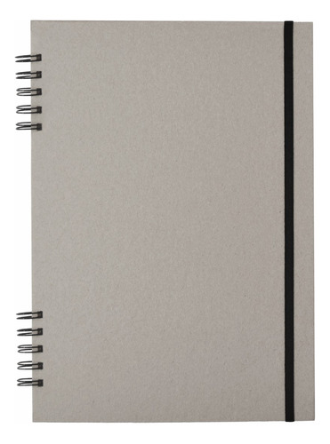 Cuaderno Universitario Gris A4 (21x30) Ecologico 80 Hojas