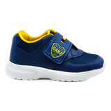 Zapatillas Boca Juniors Para Niños Abrojo Velcro 