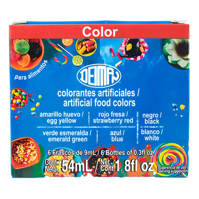 Cajita Multicolor Deiman Colorantes Vegetales Repostería | MercadoLibre