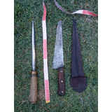 Cuchillo Antiguo De Campo + Chaira 