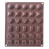 Molde Silicona Bombones Varios Motivos X30 Chocolates Bombon