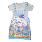 Vestido Tipo Jumper Niña Verano Cinamorrol Moda Kawai