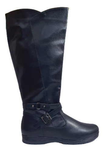 Bota Feminina Mooncity Cano Alto Salto Rasteira 71121