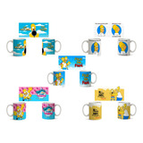 Tazón Día Del Padre Pack 6 Unidades Homero Simpson Taza Papa