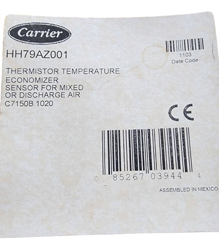 Termistor Para Temperatura Descarga O Aire Mezclado Carrier