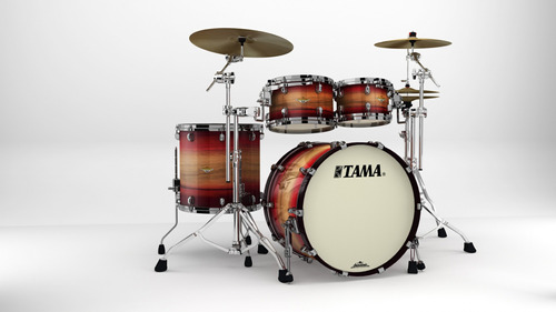 Tama Starclassic Maple Me42tzsl Ruby Pacific Walnut Burst