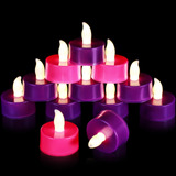 12 Velas Led De Adviento De Navidad Con Bateria, Realistas,