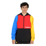 Campera Puma Winners Circle Hombre En Negro Y Azul