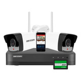 Kit Seguridad Hikvision Dvr + 2 Camaras Wifi + Disco 480gb