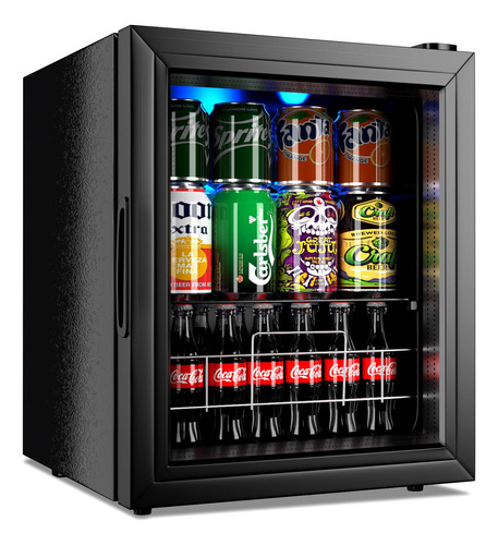 Euasoo Mini Refrigerador Pequeño Independiente Para 75 Latas