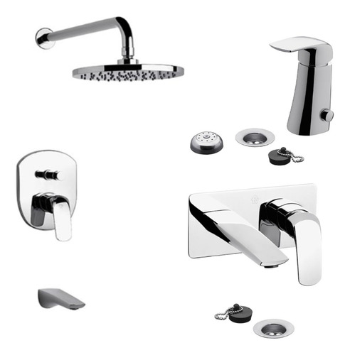 Combo Epuyen Ducha 106/l2 + Bidet 189/l2 + Lavatorio 206/l2