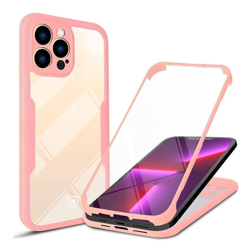 Capinha 360º iPhone Case Dupla Face Preta Ou Rosa Gshield